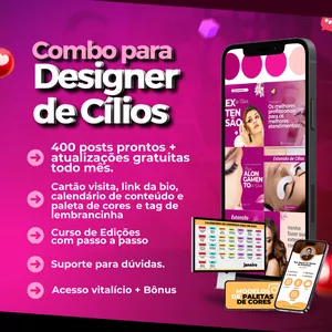 Combo para Designer de Cílios