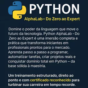 Imagem do curso Python AlphaLab – Do Zero ao Expert 