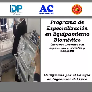 Imagen de portada para Curso online Programa de Especialización en Equipamiento Biomédico