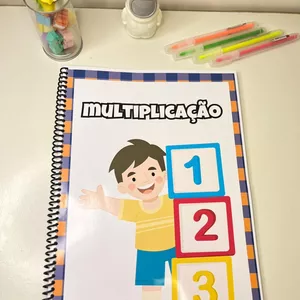 Imagem de capa para o Ebook Apostila de multiplicação - Matemática