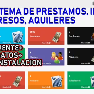 Imagen de portada para Curso online sistema para control de prestamos pagos y alquileres