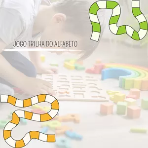 Imagem de capa para o Ebook Ebook - Jogo Trilha do Alfabeto
