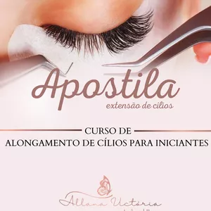 Imagem de capa para o Ebook APOSTILA ALONGAMENTO DE CÍLIOS PARA INICIANTE - COM CERTIFICADO