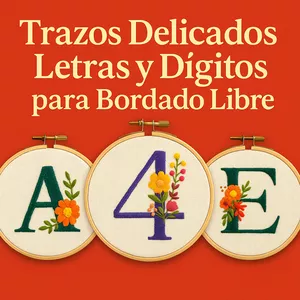 Imagen de portada para Ebook PACK LETRAS Y DÍGITOS PARA BORDADO LIBRE