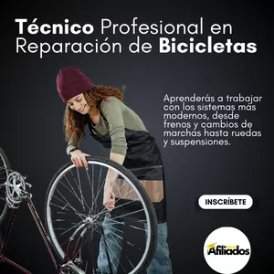 Imagen de portada para Curso online ▶ Técnico Profesional en Reparación de Bicicletas