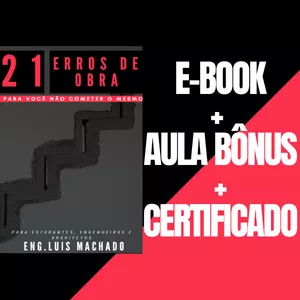 Imagem de capa para o Curso online Ebook + Aula bônus 21 erros de obra+Certificado
