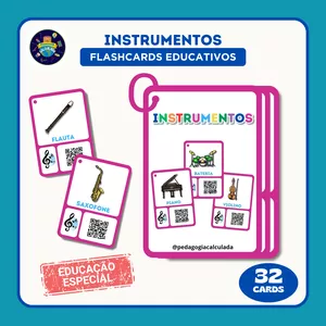 Imagem de capa para o Ebook EducaCards - Instrumentos