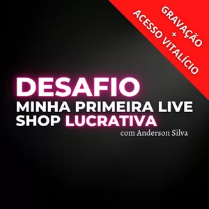 Imagem de capa para o Evento online Live Shop Lucrativa