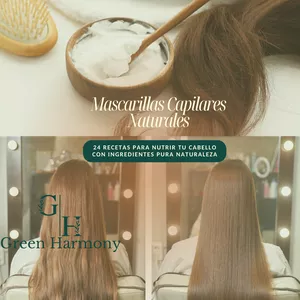 Imagen de portada para Ebook 📖 Mascarilla Capilar Artesanal Natural: 24 Recetas para un Cuidado Capilar Consciente 🌿