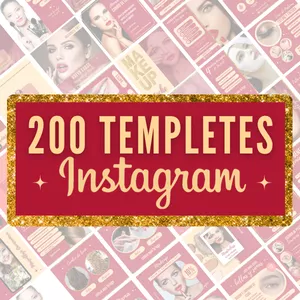 Imagen de portada para Ebook Pack 200 Plantillas Canva Salones de Belleza