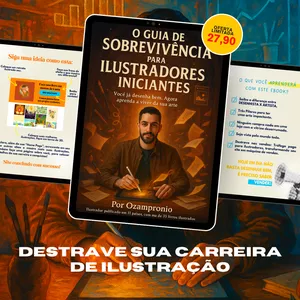 Imagem de O GUIA DE SOBREVIVÊNCIA PARA ILUSTRADORES INICIANTES criado por Leonardo Zampronio na hotmart