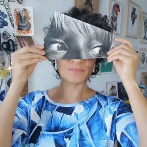 Imagem de capa para o Curso online WORKSHOP | Aprenda Colagem Manual | artista visual Sheila Rocha