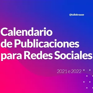 Imagem principal do produto Calendario de Publicaciones para Redes Sociales 2021/2022