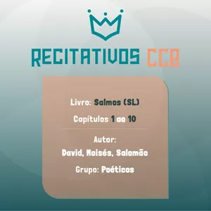 Imagem de capa para o Ebook Recitativos CCB para Impressão - Salmos do Capítulo 1 ao 10