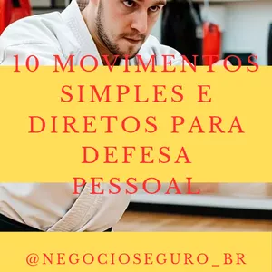 Imagem de capa para o Ebook 10 movimentos simples e diretos para defesa pessoal