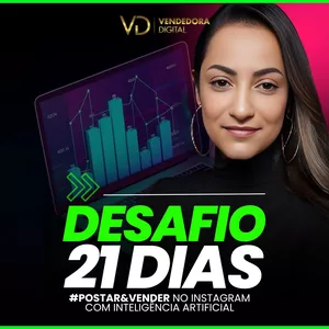 Imagem de capa para o Curso online 🔴 Desafio 21 DIAS: O Plano Para POSTAR &amp; VENDER Todo Dia no Instagram Usando REELS Com ChatGPT!