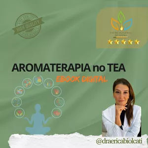 Imagem de capa para o Ebook 🌿Ebook. Aromaterapia no Transtorno do Espectro Autista Infantil (TEA) Guia Prático e Afetivo para Cuidadores, Terapeutas e Famílias