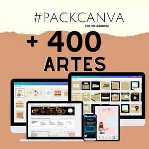 Imagem de capa para o Ebook + 400 ARTES PARA FEED, STORIES, IGTV E REELS
