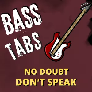 Imagem de capa para o Ebook "Don't Speak" – No Doubt - Tablatura de contrabaixo
