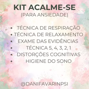 Imagem de capa para o Ebook KIT ACALME-SE (Para ansiedade)