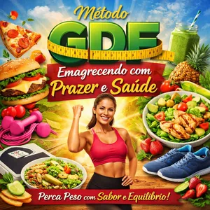 Imagem de capa para o Ebook Emagrecimento Delicioso: O Método GDF para Perder Peso com Prazer