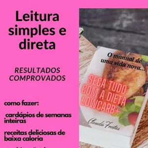 Imagem de capa para o Ebook Dieta LowCarb seca tudo