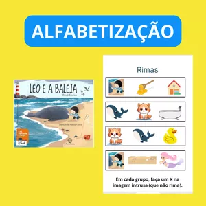 Imagem de capa para o Ebook Alfabetização - Leo e a baleia