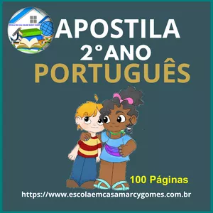 Imagem de capa para o Ebook APOSTILA - 2º ANO - PORTUGUÊS - ENSINO FUNDAMENTAL I - 100 PÁGINAS E BÔNUS. PDF.