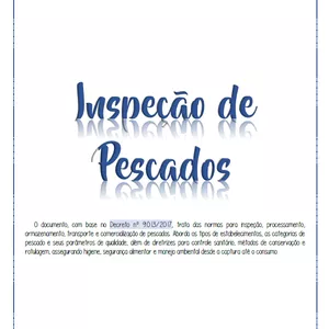 Imagem de capa para o Ebook Inspeção de Pescados - RISPOOA