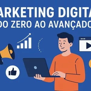 Imagem de capa para o Curso online Marketing digital do zero ao avançado