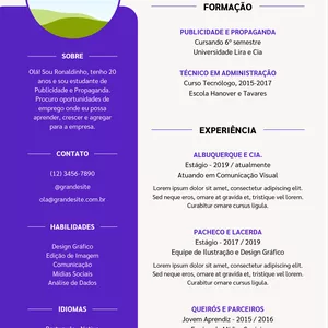 Imagem de capa para o Curso online CV moderno.