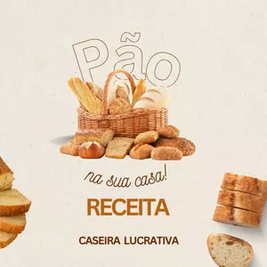 Imagem de capa para o Ebook Pão Caseiro 