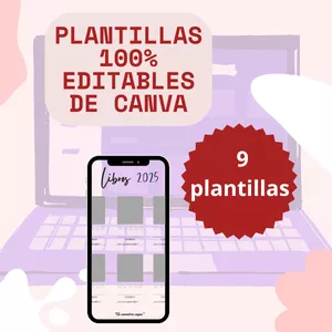 Imagen de portada para Ebook Objetivos anuales de lectura: Plantillas 100% editables de Canva