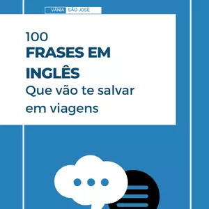 Imagem de capa para o Ebook 100 frases em inglês que vão te salvar em viagens