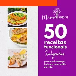 Imagem de capa para o Ebook 50 RECEITAS FUNCIONAIS SALGADAS