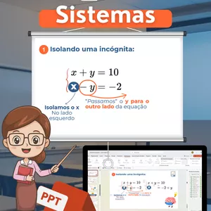 Imagem do curso Slides/PPT para ensinar: Sistema de Equações