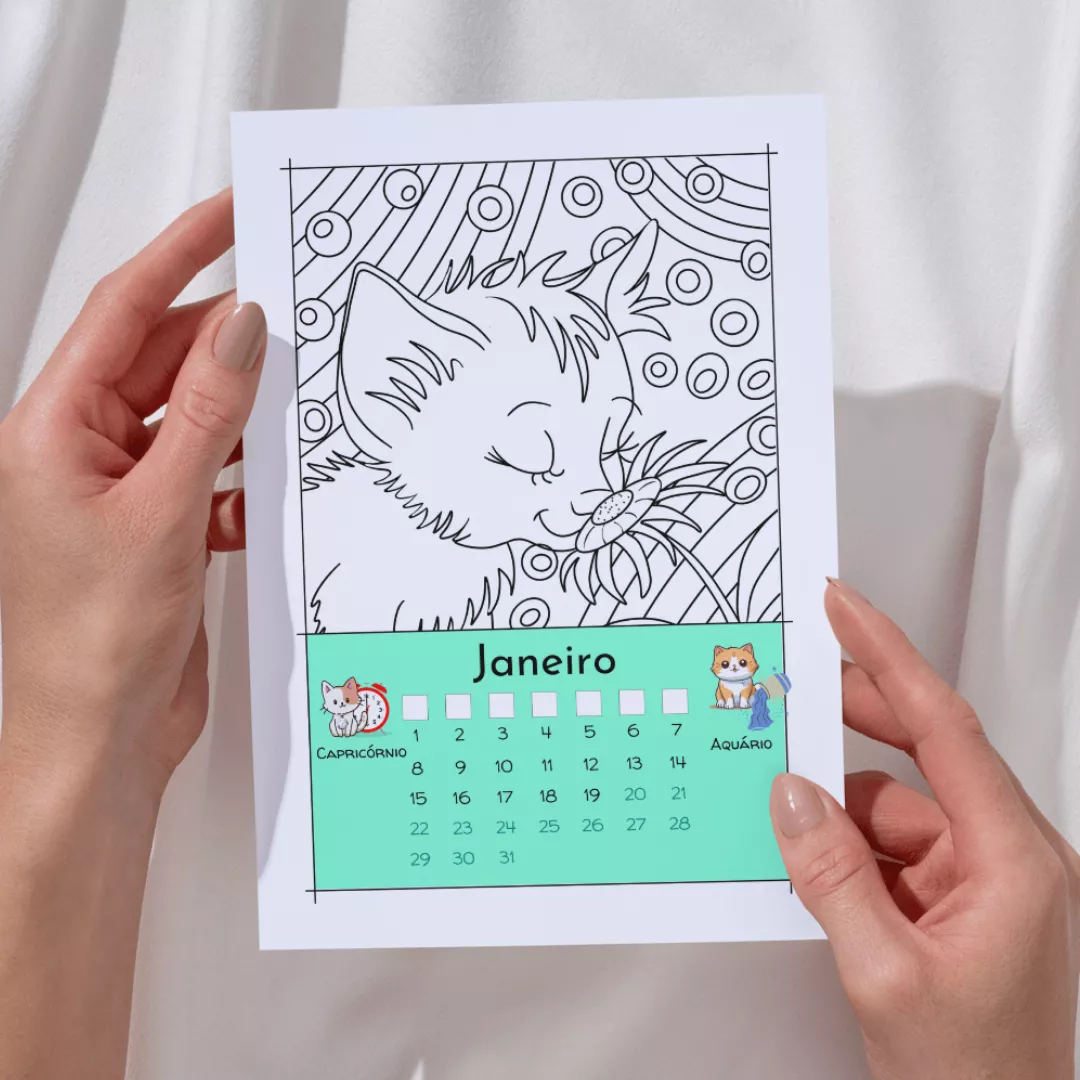 calendário maio miau