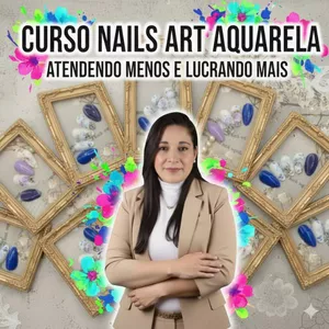 Imagem do curso NAILS ART AQUARELA - DESIGNS PERSONALIZADOS PARA UNHAS