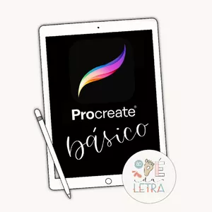 Imagem de capa para o Curso online Lettering digital básico com Procreate