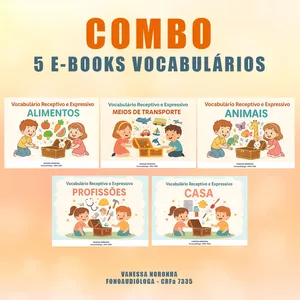 Imagem de capa para o Ebook COMBO: 5 E-BOOKS VOCABULÁRIOS
