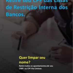 Imagem de capa para o Curso online Como Retirar o Seu CPF da Lista de Restrição Interna dos Bancos