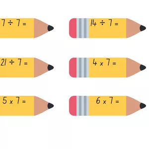 Imagem de capa para o Ebook Lápis das Operações Matemáticas (Multiplicação e Divisão)