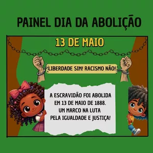 Imagem de capa para o Ebook Painel Dia da Abolição 13 de Maio