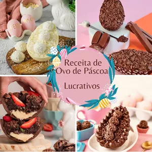 Imagem de capa para o Ebook Receitas de Ovo de Pascoa 