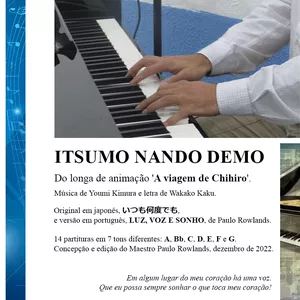 Imagem de capa para o Ebook PARTITURA de ITSUMO NANDO DEMO
