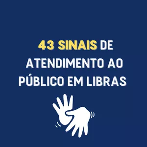Imagem de capa para o Ebook ATENDIMENTO AO PÚBLICO EM LIBRAS