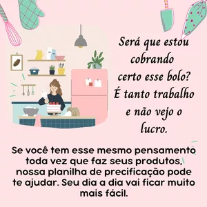 Imagem de capa para o Ebook Precificação fácil para Confeitaria