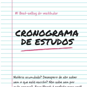 Imagem de capa para o Ebook Cronograma de estudos