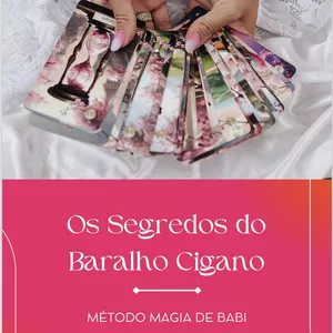 Imagem de capa para o Ebook Método Magia de Babi: Interpretação Completa do Baralho Cigano Lenormand