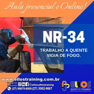 Imagem de capa para o Curso online NR-34 6H -  Admissional